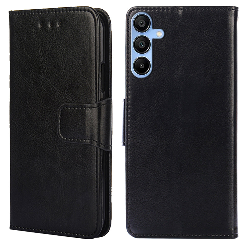 For Samsung Galaxy A15 4G / 5G Leather Case Phone Cover with Wallet Stand - Sapphire For Samsung Galaxy A15 4G / 5G Leather Case Phone Cover with Wallet Stand - Sapphire